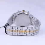 بند ساعت مچی زنانه سیتیزن فلزی نقره ای طلایی صفحه مشکی L 2363/26