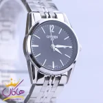 نمای نزدیک ساعت مچی سیتیزن زنانه فلزی صفحه مشکی L31621/6