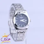 صفحه ساعت مچی سیتیزن زنانه فلزی نقره ای صفحه سرمه ای L31624/4