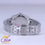 بند ساعت مچی سیتیزن زنانه فلزی نقره ای صفحه مشکی L31624/5