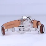 نمای باز ساعت مچی سیتیزن زنانه بند چرم قهوه ای کرنوگراف L 9235/7