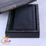 کیف پول کتی چرم مردانه کلاسیک 479 مشکی درون جعبه