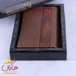 کیف پول کتی چرم مردانه کلاسیک 479 قهوه ای درون جعبه