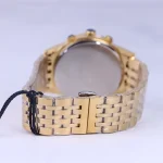 بند ساعت مچی الگانس مردانه فلزی طلایی صفحه آبی G 9766/4