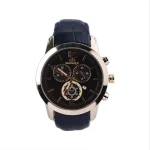 ساعت مچی مردانه الگانس بند چرم مشکی قاب طلایی G 1239/1