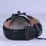 نمای بسته ساعت مچی عقربه ای مردانه الگانس بند چرم مشکی G 1237/1