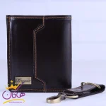 ست کیف جیبی و جاکلیدی چرم فراگامو 285 قهوه ای