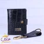 ست کیف جاکارتی و جاکلیدی چرم مونت بلانک 216 مشکی