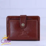 کیف جاکارتی چرم مردانه پولو کد 16 قهوه ای