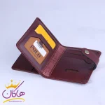 کیف جاکارتی چرم مردانه پولو کد 16 نمای داخلی