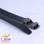 کمربند ریلی چرم طبیعی مردانه مشکی ROLEX