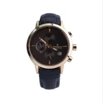 ساعت مچی رومانسون زنانه چرم مشکی قاب طلایی L 2070/5