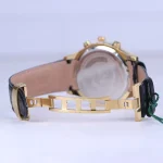 نمای باز ساعت عقربه ای رومانسون مردانه چرم قاب طلایی G 2096/3