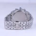بند ساعت مچی سیکو مردانه فلزی نقره ای صفحه مشکی G 101/1