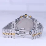 قفل ساعت مچی سیکو مردانه فلزی نقره ای طلایی صفحه مشکی G 104/1