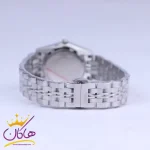 بند ساعت مچی سیکو زنانه فلزی نقره ای صفحه طوسی L31622/5