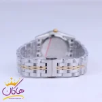 بند ساعت مچی سیکو زنانه فلزی نقره ای طلایی صفحه مشکی L31622/7