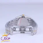 قفل ساعت مچی سیکو زنانه فلزی نقره ای طلایی صفحه مشکی L31622/7