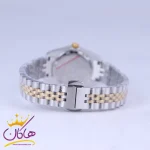 بند ساعت مچی سیکو زنانه فلزی نقره ای طلایی صفحه آبی L31628/5