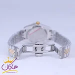 قفل ساعت مچی سیکو زنانه فلزی نقره ای طلایی صفحه آبی L31628/5