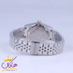 بند ساعت مچی سیکو زنانه فلزی نقره ای صفحه آبی L31628/1