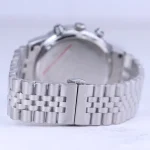 بند ساعت مچی سولیدا مردانه فلزی نقره ای صفحه مشکی G2141/2