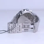 قفل ساعت مچی سولیدا مردانه فلزی نقره ای صفحه مشکی G 2142/3