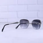 دسته عینک آفتابی شوپارد زنانه نیم فریم نقره ای SCHL 71S/1