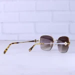دسته عینک آفتابی شوپارد زنانه نیم فریم طلایی SCHL 71S/2