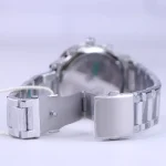 قفل ساعت مچی فروچی مردانه فلزی صفحه سرمه ای FCF 03524M/04