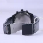 قفل ساعت مچی فروچی مردانه فلزی تمام مشکی FCF03525M/4