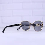 دسته عینک آفتابی گوچی زنانه فریم مربع هاوانا مشکی GG 1547/1