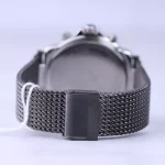 نمای بسته ساعت جی جی پولو مردانه فلزی بند حصیری خاکستری JPC.B01536M/3
