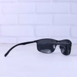 دسته عینک آفتابی فلزی فریم بیس دار مردانه مشکی 60136/1