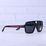 عدسی عینک آفتابی مردانه پرادا فریم مربع مشکی P 8304/2