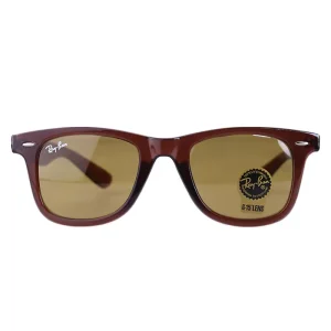 عینک آفتابی ری بن فریم قهوه ای شیشه زرد RB 2140/5