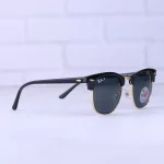 عدسی عینک آفتابی ری بن زنانه کلاب مستر شیشه مشکی RB3016/2