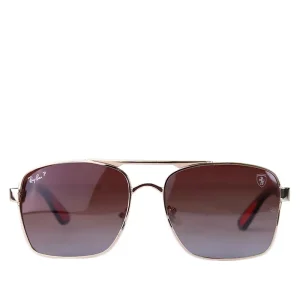 عینک آفتابی ری بن فراری فریم طلایی پلاریزه RB 43889/3