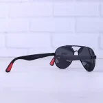 دسته عینک آفتابی ری بن فراری مشکی پلاریزه RB 43888/1
