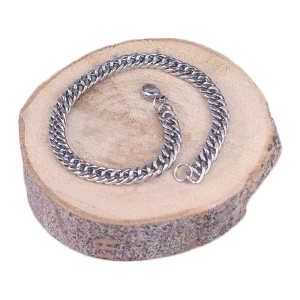 دستبند استیل مردانه کارتیر نقره ای 0044/2