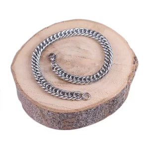 دستبند کارتیه مردانه استیل نقره ای 0044/3