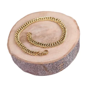 دستبند استیل مردانه کارتیه طلایی 0049/1