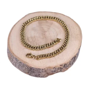 دستبند مردانه استیل کارتیه طلایی 0049/2