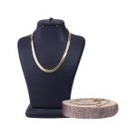 ست زنجیر و دستبند طلایی هرینگبون