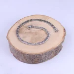 ست زنجیر و دستبند مردانه نقره‌ ای مدل کارتیر ظریف 4023