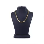 زنجیر استیل مردانه کبریتی طلایی طرح ورساچه