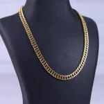 زنجیر مردانه طلایی کارتیر استنلس استیل 4008