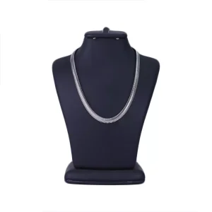 زنجیر استیل مردانه هرینگبون نقره ای