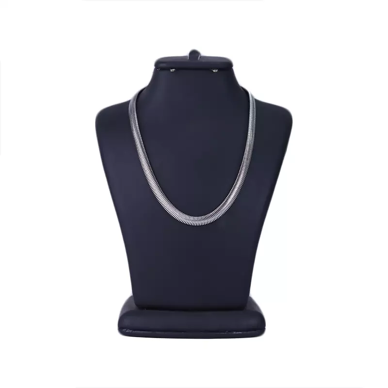 زنجیر استیل مردانه هرینگبون نقره ای زنجیر استیل مردانه هرینگبون نقره ای