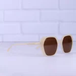 عدسی عینک آفتابی زنانه ووگ فریم کرم چند ضلعی استیت S 8591/2